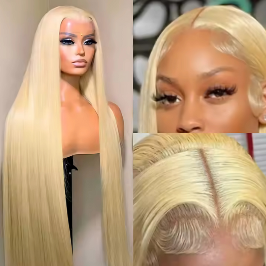 613 Straight Wig | 13x6 HD Lace | Premium Blonde Human Hair | Lengths 32" - 14"