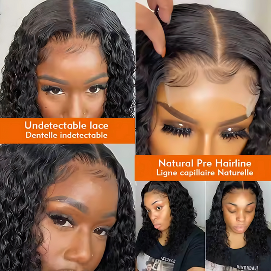 Water Wave Wig | 13x4 HD Lace | Black Human Hair (Lengths 32"-16")