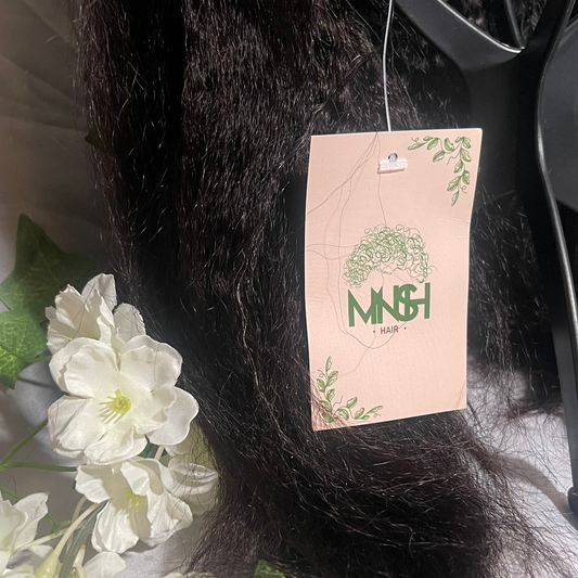 Kinky Straight Bob Wig | 13x6 HD Lace | 100% Black Human Hair | Lengths 16"-12"