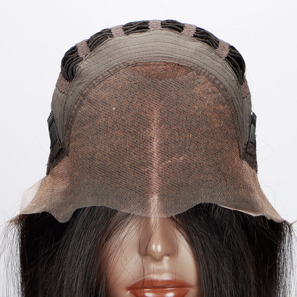 Kinky Straight Bob Wig | 13x6 HD Lace | 100% Black Human Hair | Lengths 16"-12"