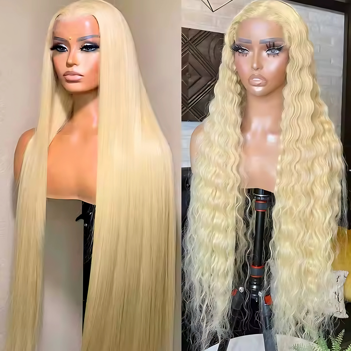 613 Straight Wig | 13x6 HD Lace | Premium Blonde Human Hair | Lengths 32" - 14"