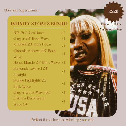 The Infinity Stones Bundle | 13x4 HD Lace Wig Subscription | Luxury Human Hair, Monthly Moodboards & Exclusive Perks