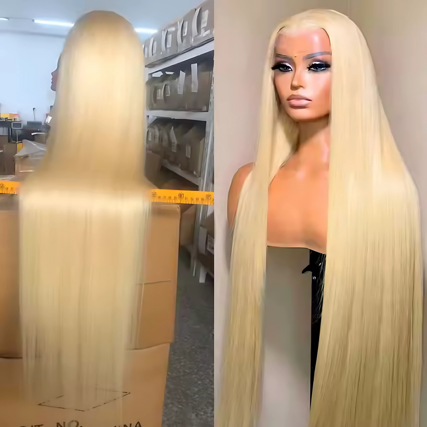 613 Straight Wig | 13x6 HD Lace | Premium Blonde Human Hair | Lengths 32" - 14"