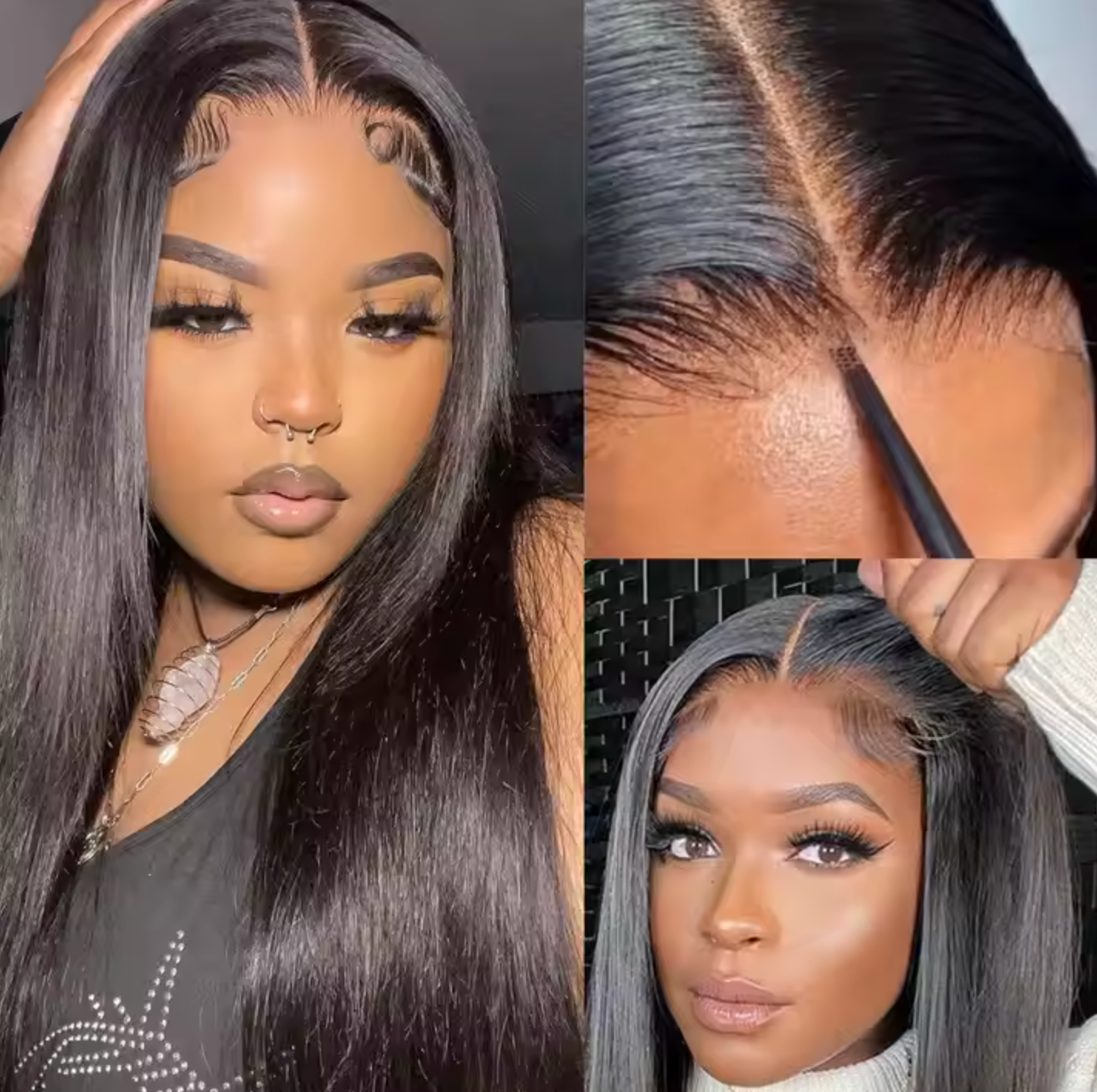 Glueless Straight Wig | 13x6 HD Lace | 100% Black Human Hair (Lengths: 32"-14")