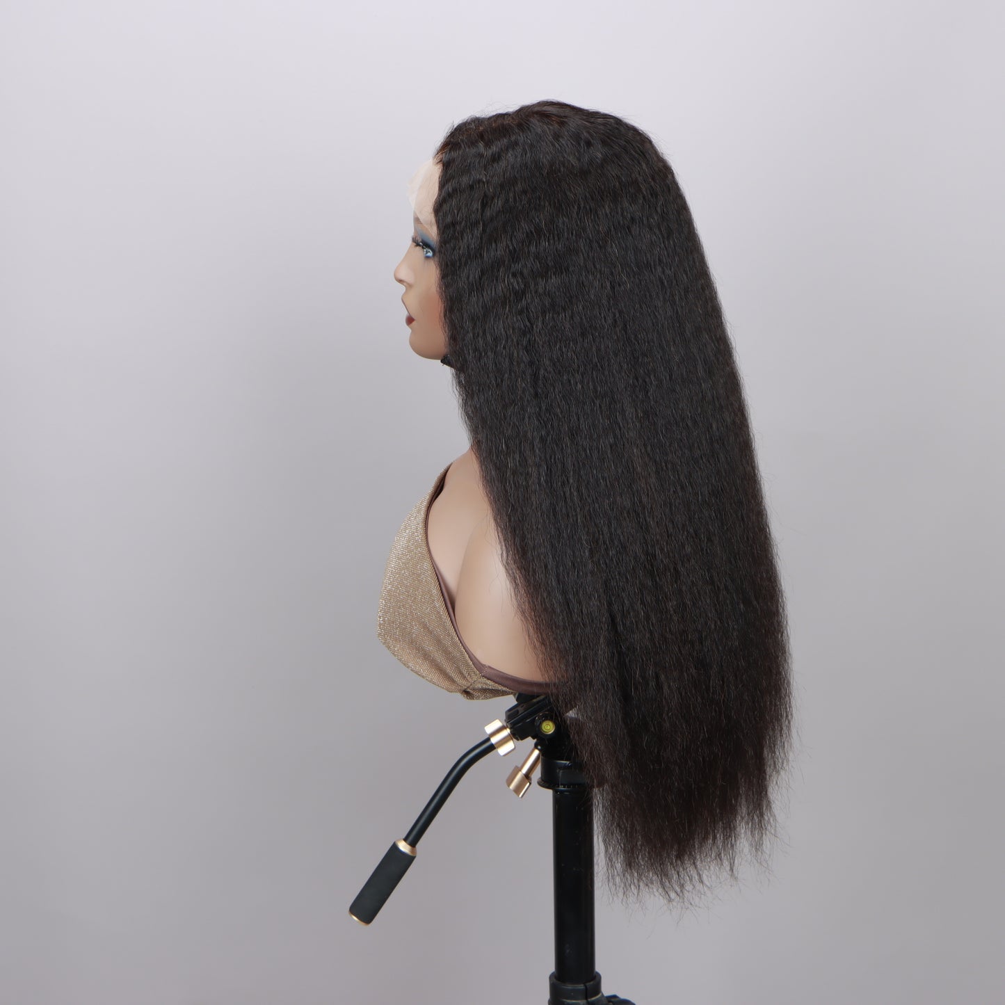 Glueless Kinky Straight Wig | 13x6 HD Lace |100% Black Human Hair | Lengths 32"-12"