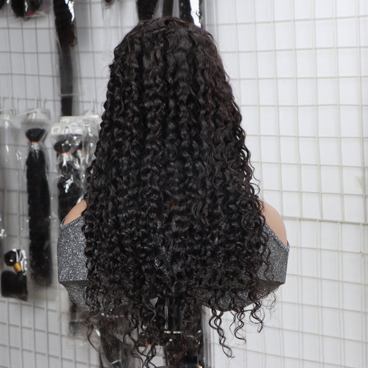 Water Wave Wig | 13x4 HD Lace | Black Human Hair (Lengths 32"-16")